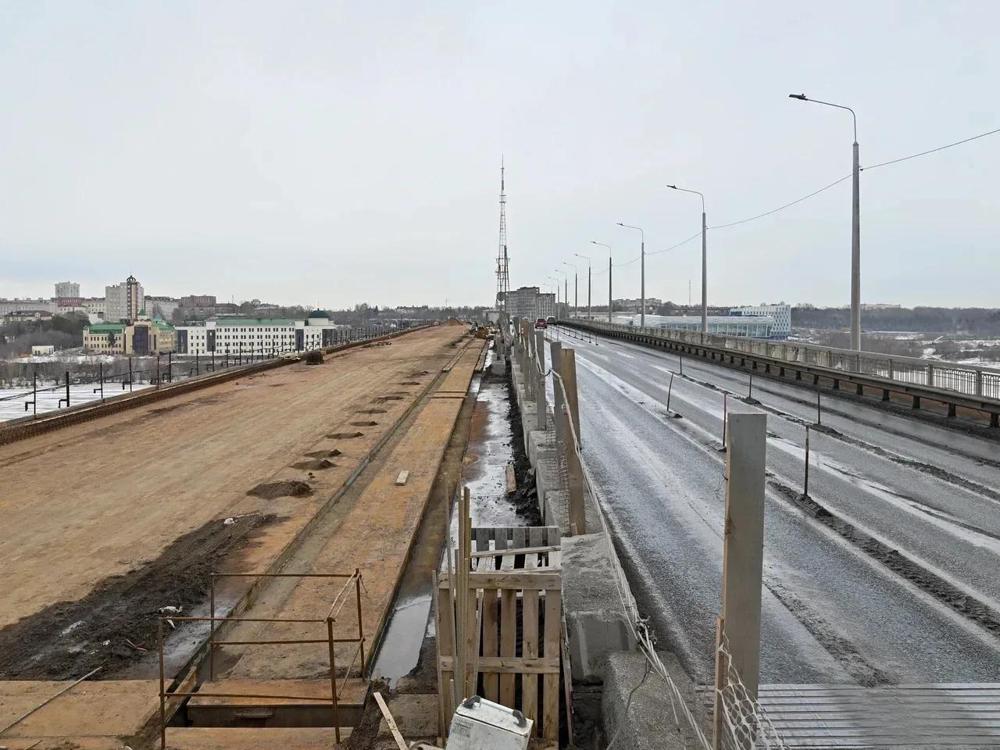 В Омске реконструкция моста имени 60-летия ВЛКСМ идёт по графику