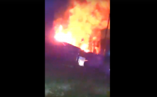 В Омске сгорел дом многодетной семьи